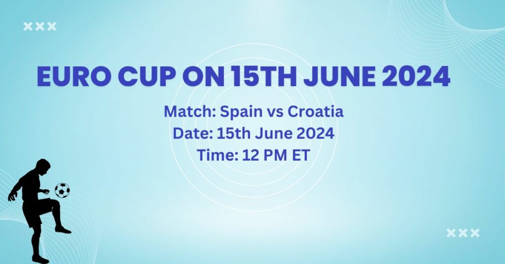 Spain vs Croatia Match Time, Date, Venue, and Broadcast